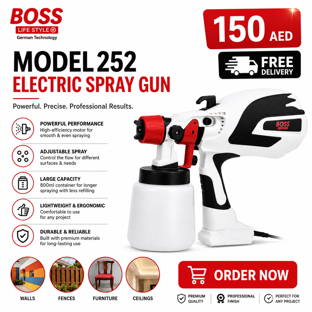 BOSS Model 252 Electric Spray Gun