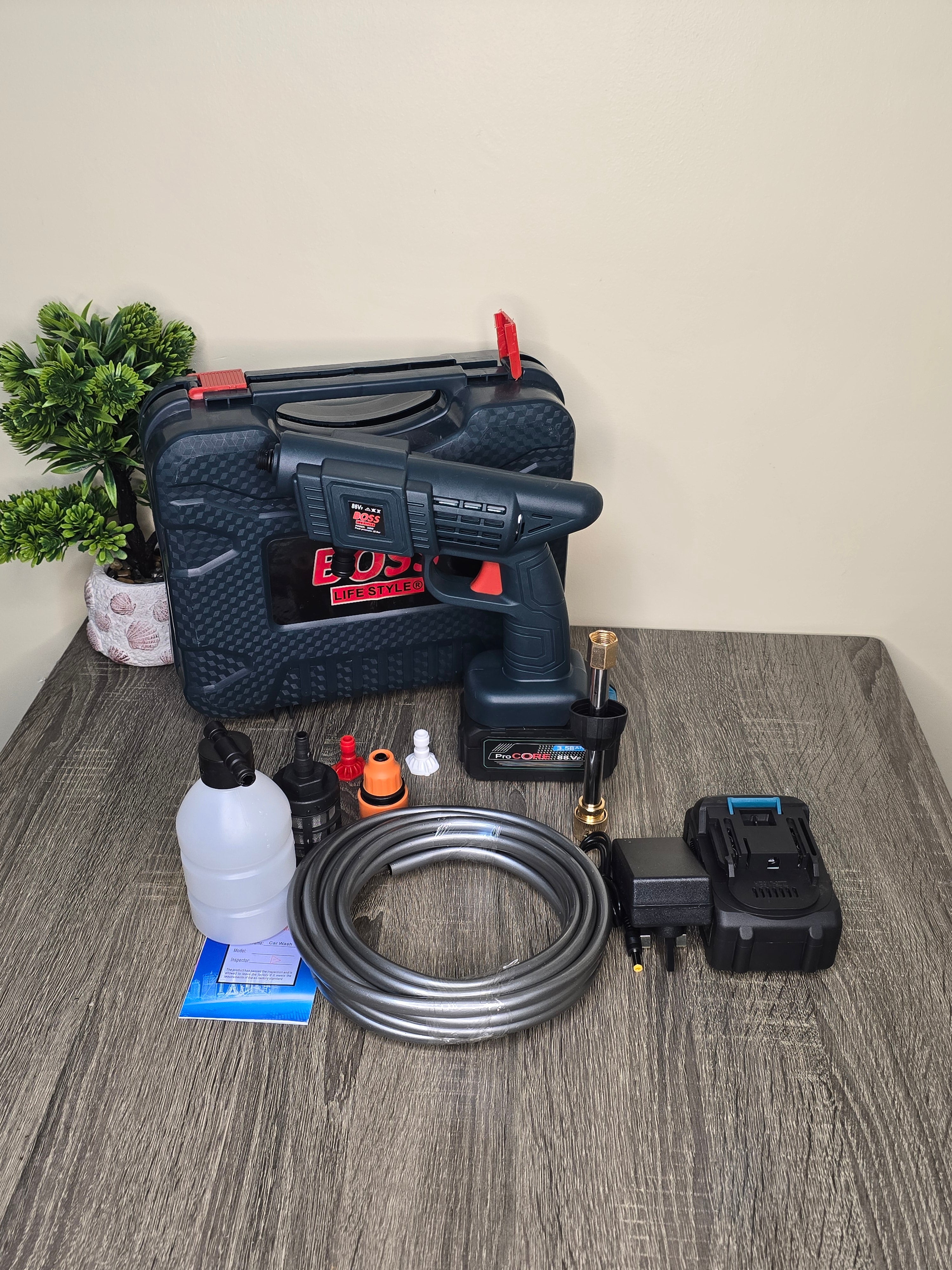 Automatic Cordless Wireless Car Wash Spray Gun High Pressure 48v