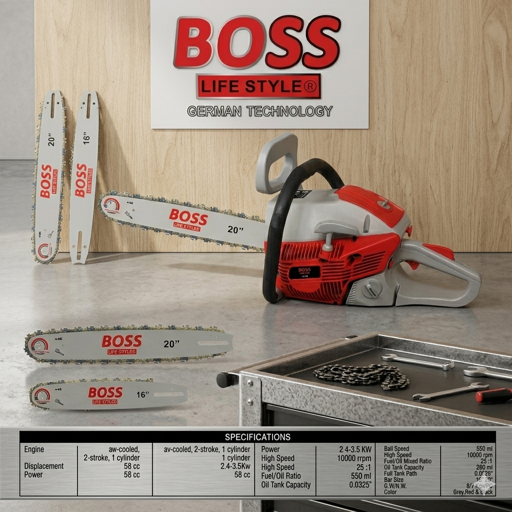 BOSS Gasoline Chain Saw – Model 273-6 Power